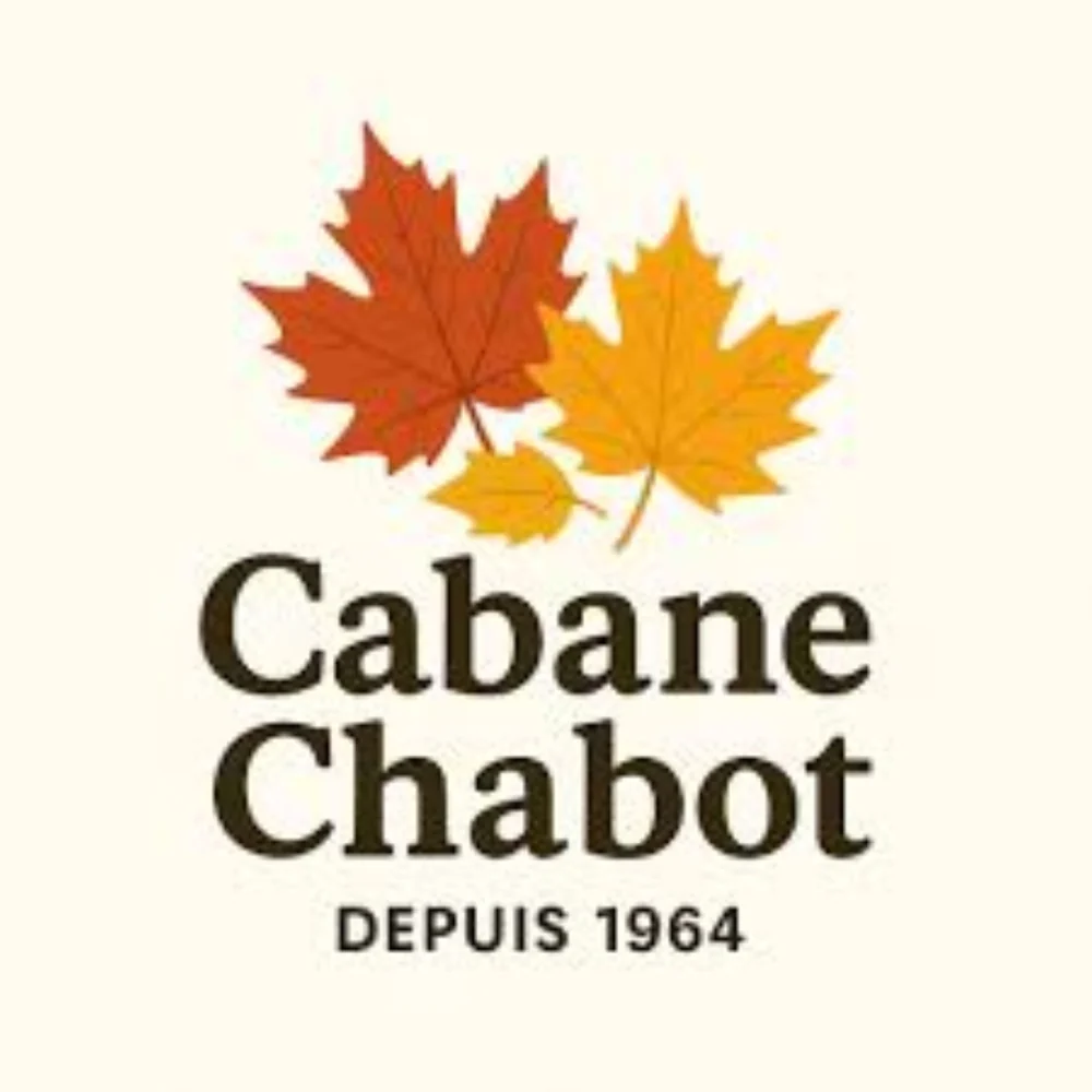 Logo de la Cabane à sucre Chabot, trois feuilles d’érable et la mention « Depuis 1964 »